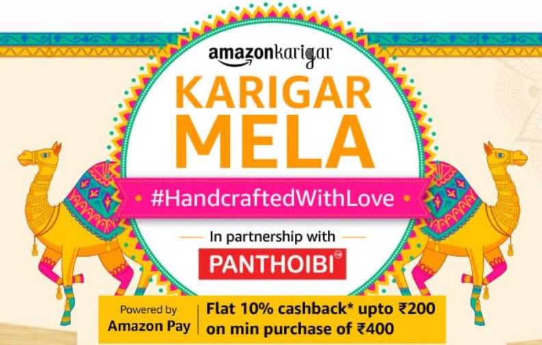 India Desire : Amazon Karigar Mela: Get Upto 70% Off + Extra 10% Cashback On Handcrafted Exquisite, Clothing & Accessories [26th April - 1st May] 